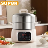 SUPOR 2 Layer Electric Steamer Multifunctional Household Hot Pot 16L Capacity Appointment Stainless Steel Steamed Bun Steamer 1