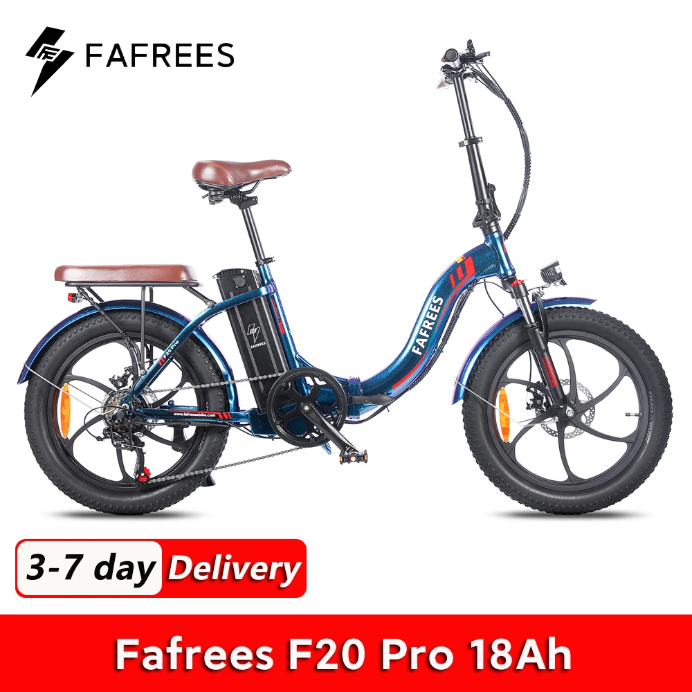 Fafrees F20 Pro Bicicletta Elettrica Pieghevole 250W 36V 18Ah Mtb Mountain Bike Outdoor Fat Ebike Per Adulti