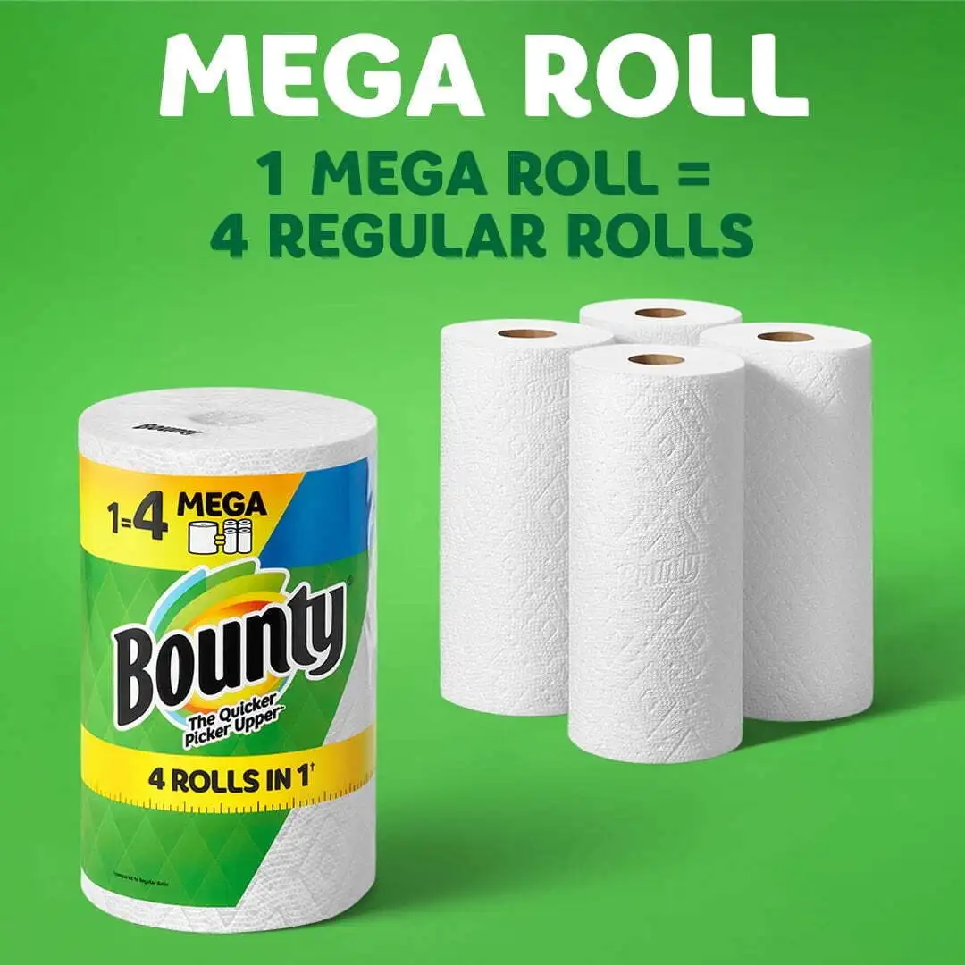 Paper Towels Select-A-Size 6 Mega Rolls Paper Towels Are Twice As Absorbent As Regular Towel Brands