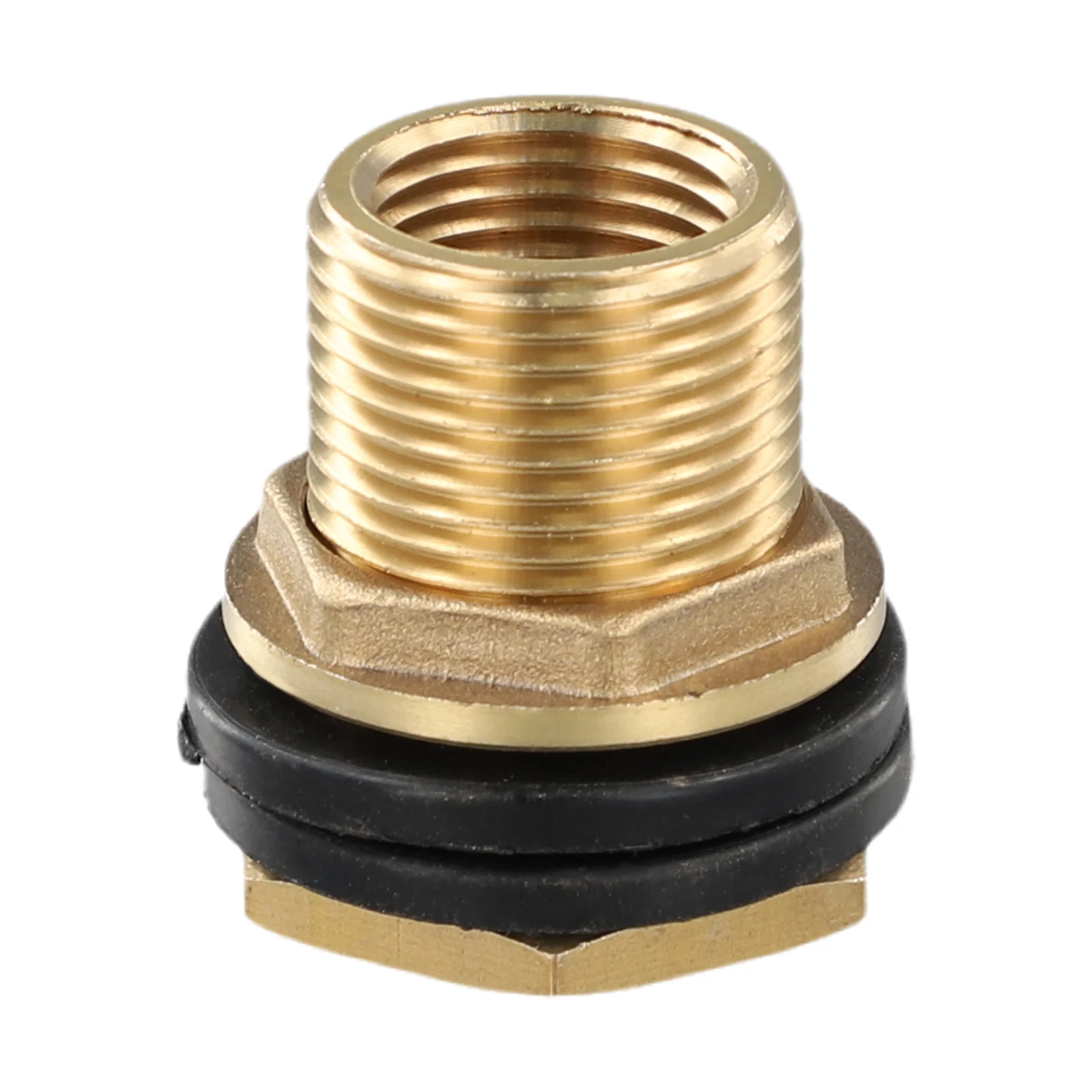 

1/2" 3/4" Brass Water Tank Connector Silicone Gasket Copper Pipe Fish Tank Coupling Joint Garden Irrigation Pipe Hose Adapter