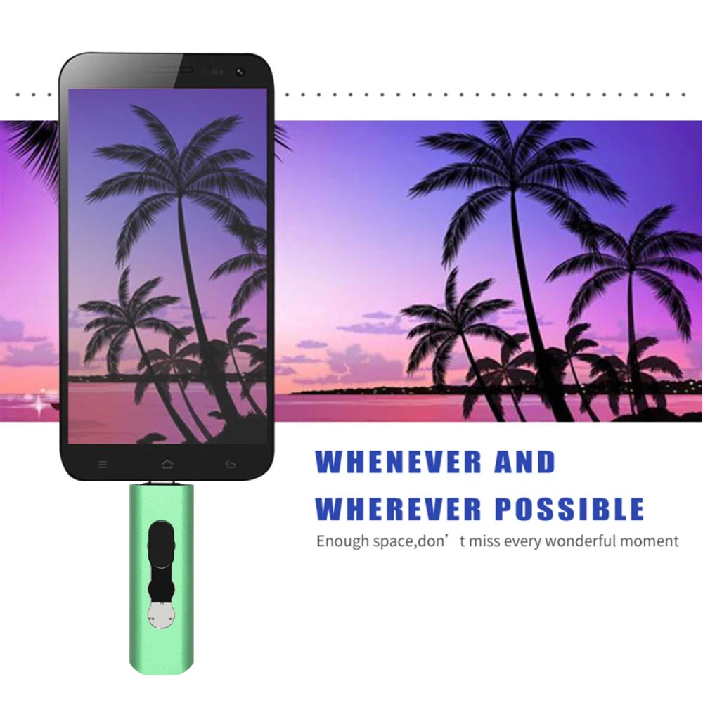 키 고속 USB 플래시 드라이브, OTG 펜 드라이브, 32GB USB 스틱, 펜드라이브 플래시 디스크, 안드로이드 PC, 자동차, TV용, USB C 128GB, 64GB