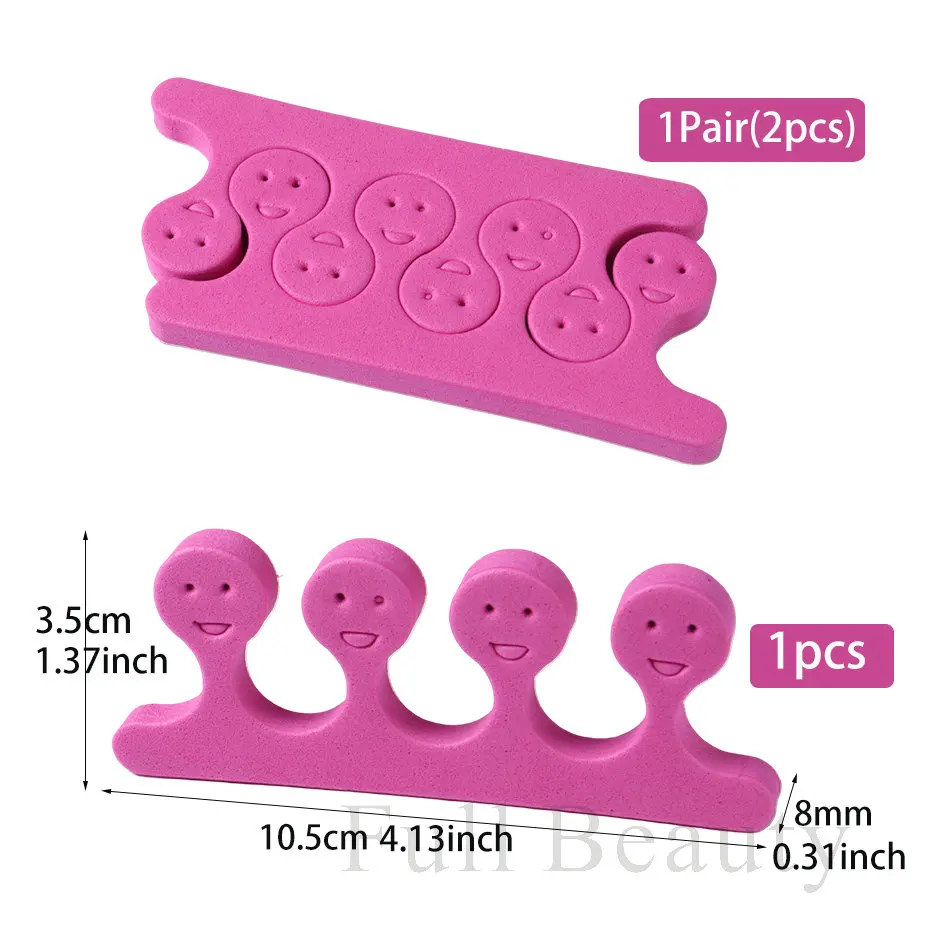 5/10/20 Pairs Professional Nail Art Toes Fingers Separators Sponge Soft Nail Polish Anti Touch Tools Manicure Pedicure Divider