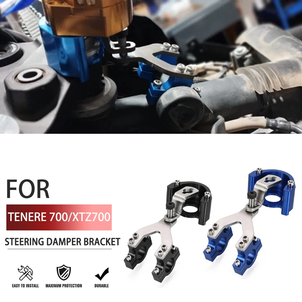 

For Yamaha Tenere 700 XTZ700 2019 2020 2021 2022 2023 2024 Tenere700 XTZ 700 Accessories Motorcycle CNC Steering Damper Bracket