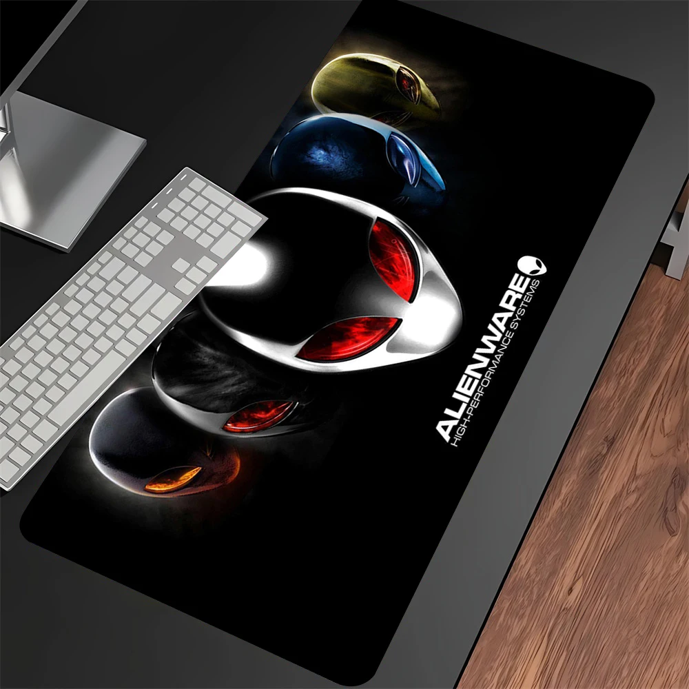 Anime Mouse Pad Alienware Gaming Setup Anti-slip Natural Rubber PC Keyboard XXL Desk Pads lock edge Almohadilla