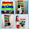 Children Sensory Integration Training Touch High Carpet Game Bounce Trainer Indoor Outdoor Kids Toys Height Ruler Promote Growth 2