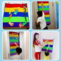 Children Sensory Integration Training Touch High Carpet Game Bounce Trainer Indoor Outdoor Kids Toys Height Ruler Promote Growth 2