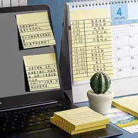 200 листов линии липкие заметки 4 цвета портативный студенческий маркер для заметок письменные липкие заметки самоклеящийся легко наносимый блокнот — изображение 6