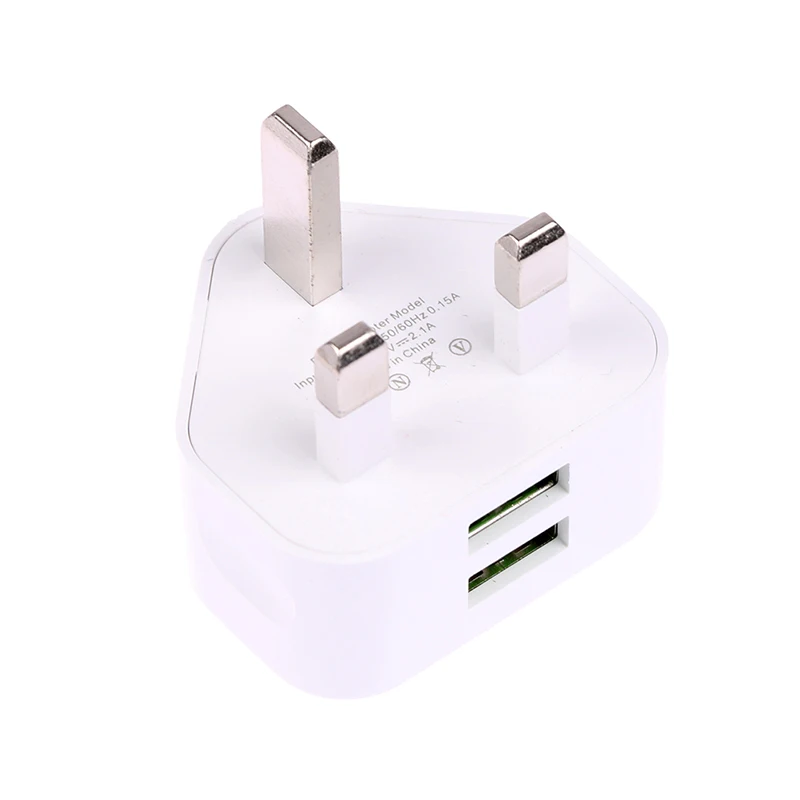Universal UK Plug 3 Pin Wall Charger Adapter With 1/2 thumbnail 1