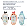 Children's early education bilingual music mini radish simulation mobile phone story machine chewable teether 6