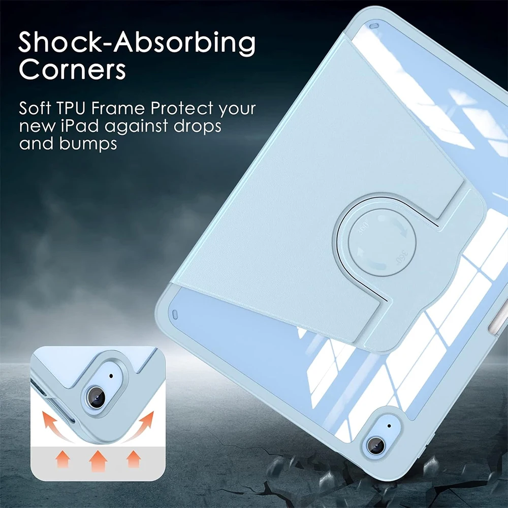 360° Rotatable Acrylic Tablet Case