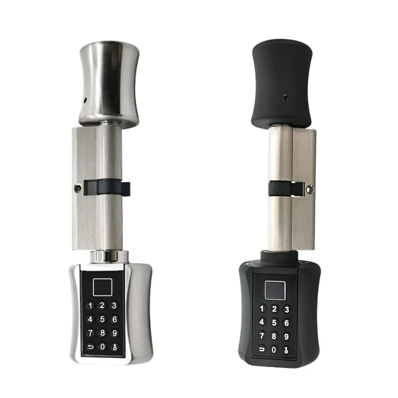 

Smart Cylinder Electronic Door Digital Keypad Code RFID Card Keyless Electric Password Lock with Key Smart Lock