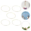 5 Pcs Metal Dream Catcher Hoops Iron Tool Dream Catcher Circle Wind Chime Home Decor Diy Supplies Round Rings For 2