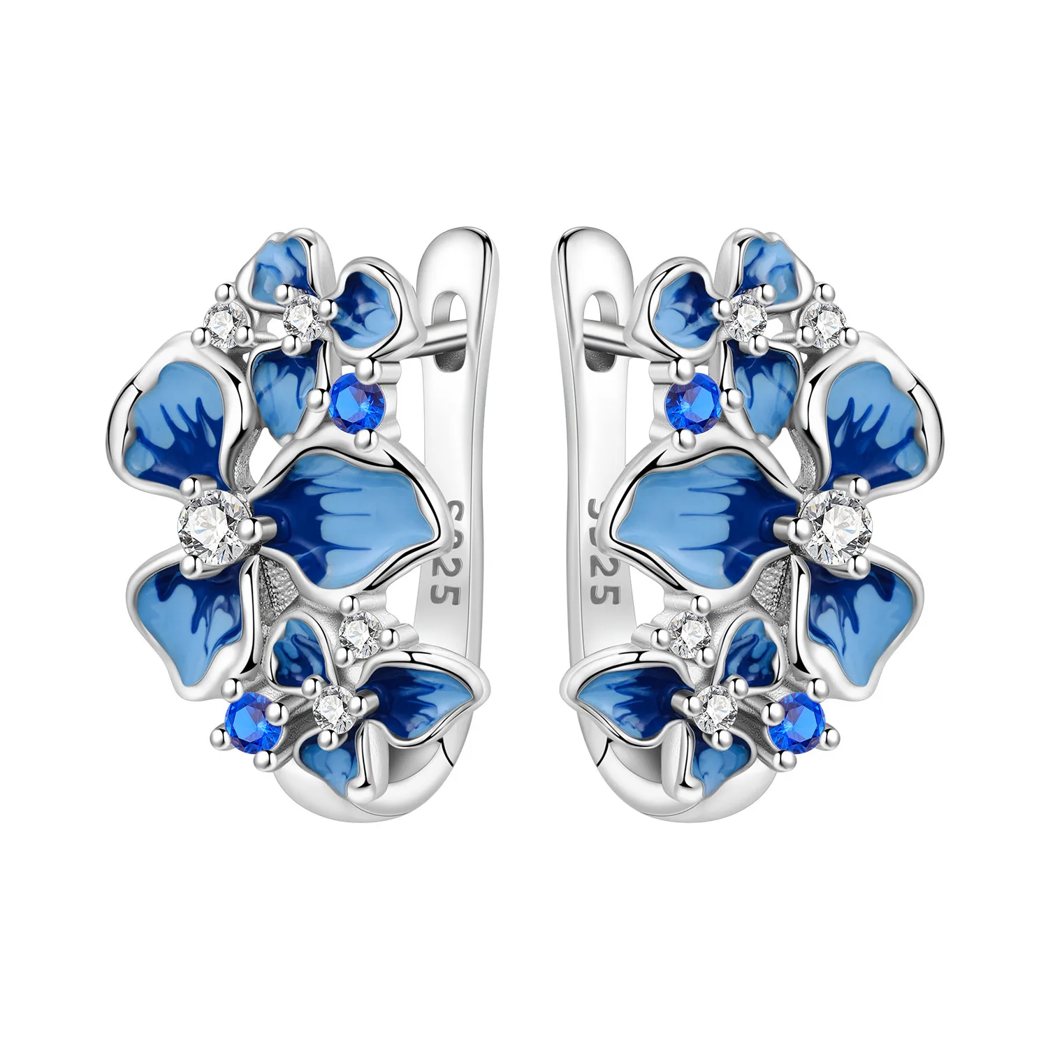 Zouhaira Earings Ivy and Rose-Blue