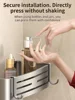 No Need To Drill Walls for installation Aluminum Bathroom Shelf Shelves Shampoo Rack Storage Holder Kitchen Organizer Wall Rack 3