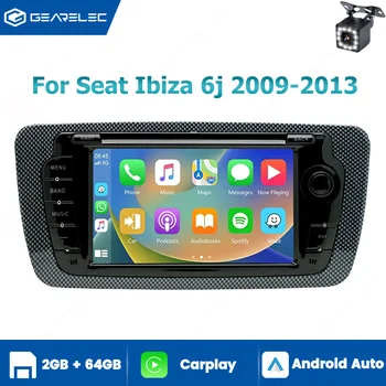 Radio GPS para Seat Ibiza 6J 2009-2013, CarPlay, Android Auto, GPS 2-DIN de 7 Pulgadas, Wi-Fi, Android 14, Reproductor Multimedia Estéreo para Auto 1