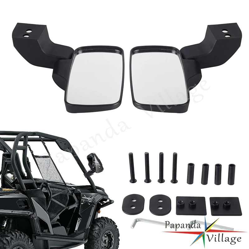 

Universal UTV ATV 1 Pair Door Bar Mount Rear View Mirror Side Mirrors For Polaris RZR Ranger 900 1000 Yamaha Rhino Honda Pioneer