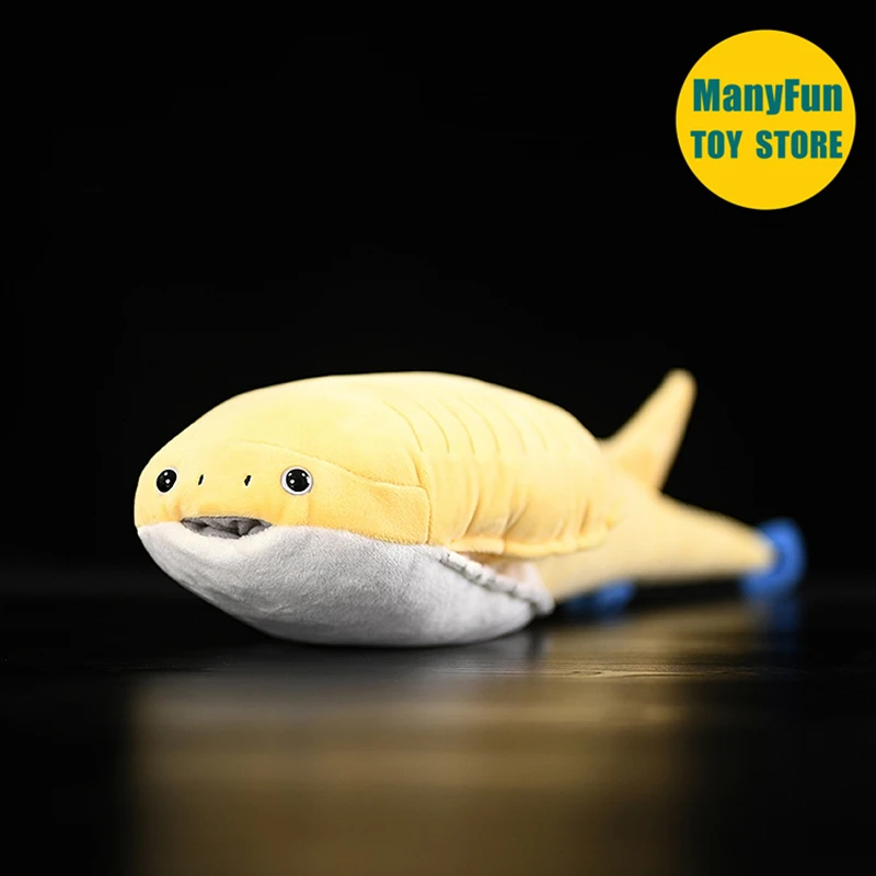 Sacabambaspis High Fidelity Jawless fish Plushie Armored Fish Plush Toys Lifelike Ordovician Fish Animals Simulation Stuffed Toy 3