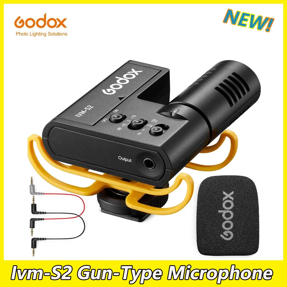 

Godox Ivm-S2 Gun-Type Microphone Mobile Phone Micro Slr Camera Live Recording Interview Condenser Microphone