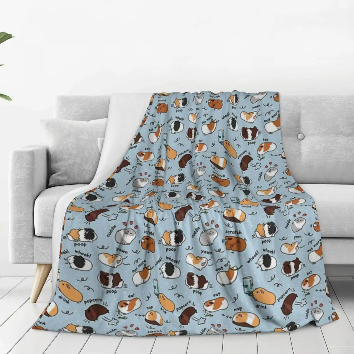 Guinea Pig Daily To-Do List Blanket Fleece Throw Blankets Sofa Throw Blanket For Couch Bedding Office Throws Bedspread Quilt 2
