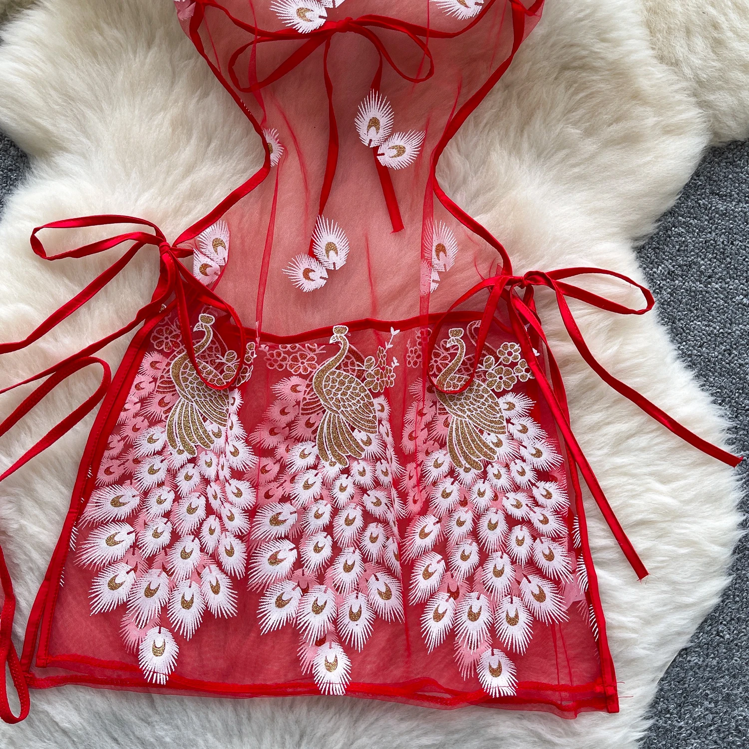 SINGREINY Sexy Nightwear Dress