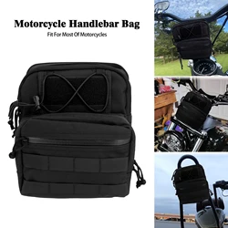 Motorcycle Universal Tool Front Handlebar Bag Storage Travel Handle Portable Club Bag For Harley Sportster Touring Softail Dyna