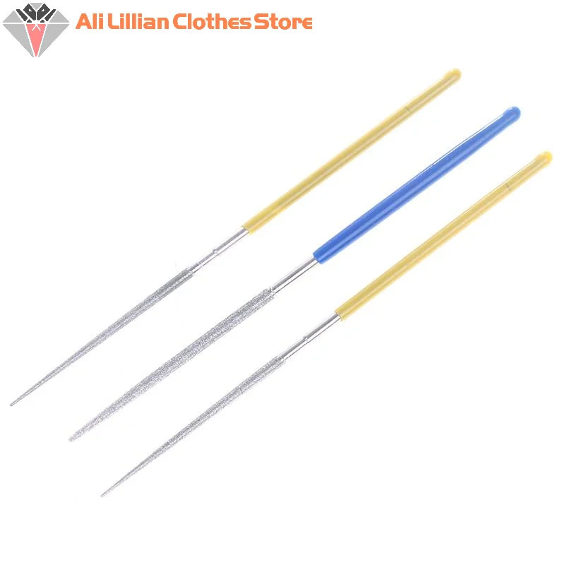 금속, 보석, 돌, 나무 연마용 소형 원형 다이아몬드 파일, 지름 2mm, 맞춤형 합금 수공구