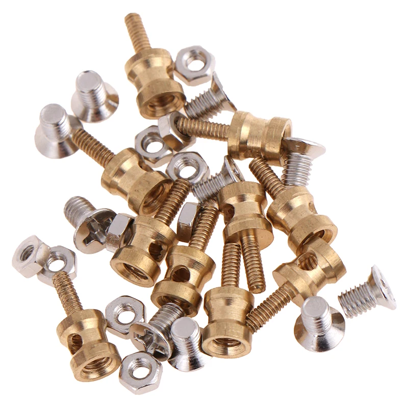 

10Pcs Brass Linkage Stopper for 2.1mm Pushrod Connector for RC plane Model Suitable for D1.8/D1.9/ D2.0mm