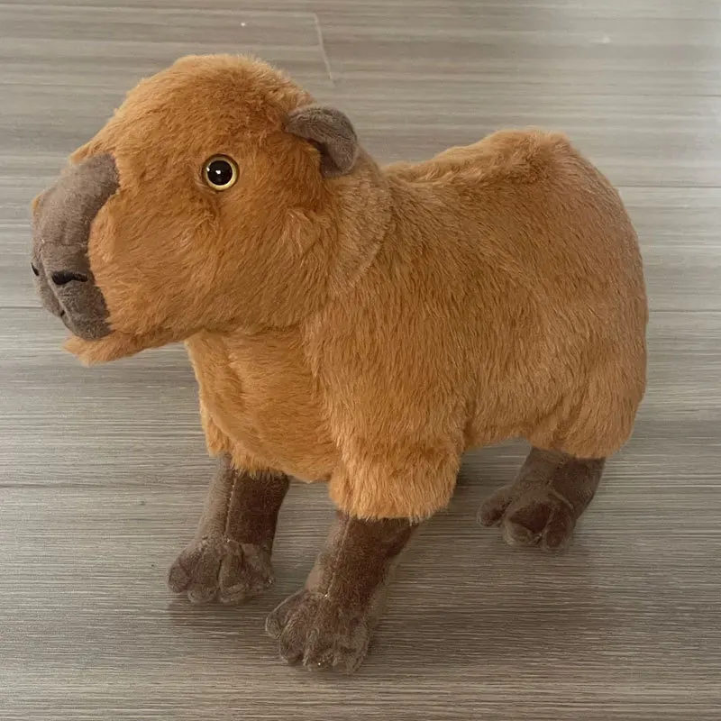 

Cute 28cm Simulation Capybara Plush Toy Fluffy Capybara Doll Soft Stuffed Animal Doll Pillow Home Decor Kids Birthday Xmas Gifts