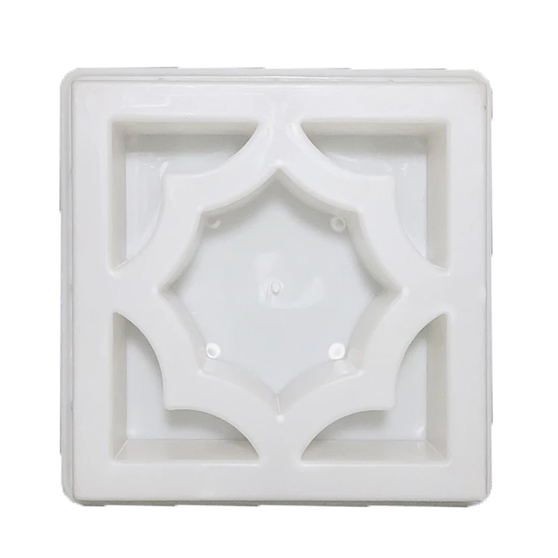 Cement antique brick mold 30*30*7cm garden path wall brick mould 3D carving anti-slip concrete plastic paving mould