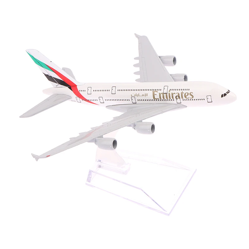 Scale 1:400 Mini Metal Aircraft Replica Emirates Airlines A380 Airplane Diecast Model Aviation Plane Collectible Toys for Boys