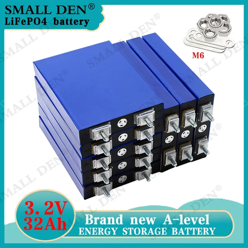 8 Pz 3.2V 32Ah Pacco Batteria Lifepo4 Fosfato 90A Scarica 32000Mah Moto Auto Motore Batterie Modifica Stud