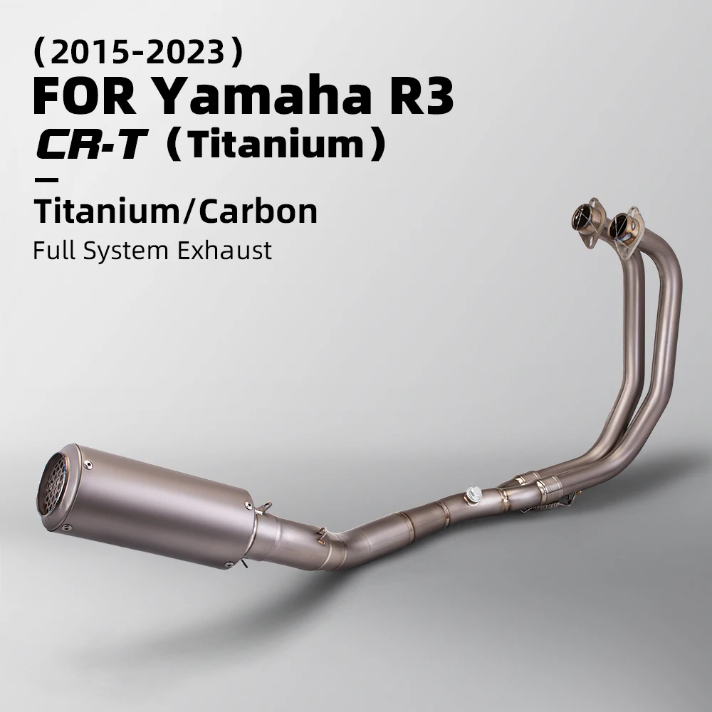 

Проект модификации выхлопных газов GP70-R Titanium для YAMAHA yzf R3 MT03 полный титановый сплав выхлопная система 2015-2023