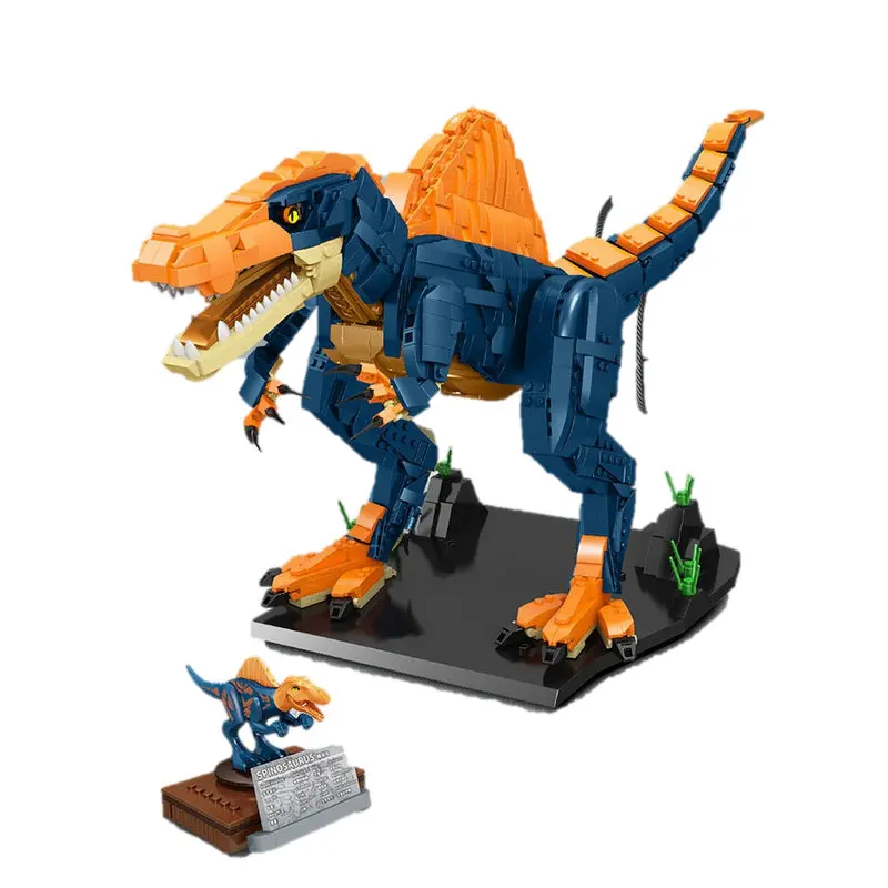 Модель динозавра Spinosaurus модель со звуком FC6207 MOC строительные блоки набор кирпичей