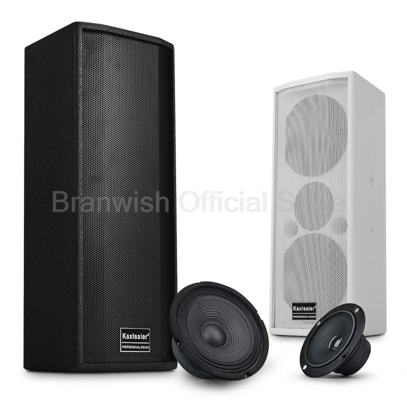 Double 6.5 Inch 8&Omega; High Power Speaker KTV Home Full-Frequency Floor Speaker Professional Private Room Meeting Stage Audio 200W
