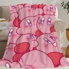 Cartoon Cute K-Kirbys Blanket Skin friendly comfort warm soft plush blanket suitable sofa living room office bedroom 6