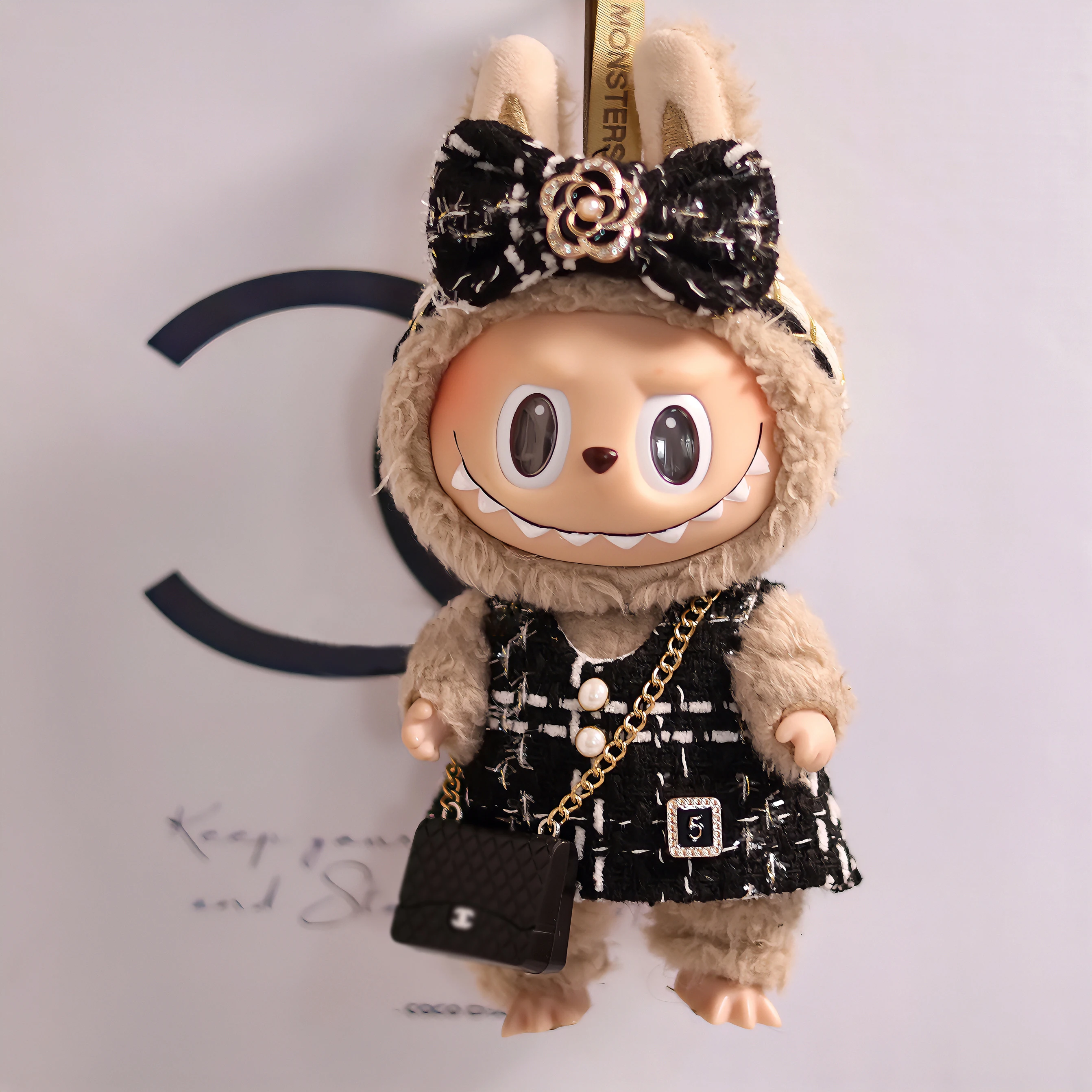 17cm Labubu Doll Clothes Advanced luxury design Heartbeat Macaron labubu clothes designer labubu senior fashion brand clothing 2