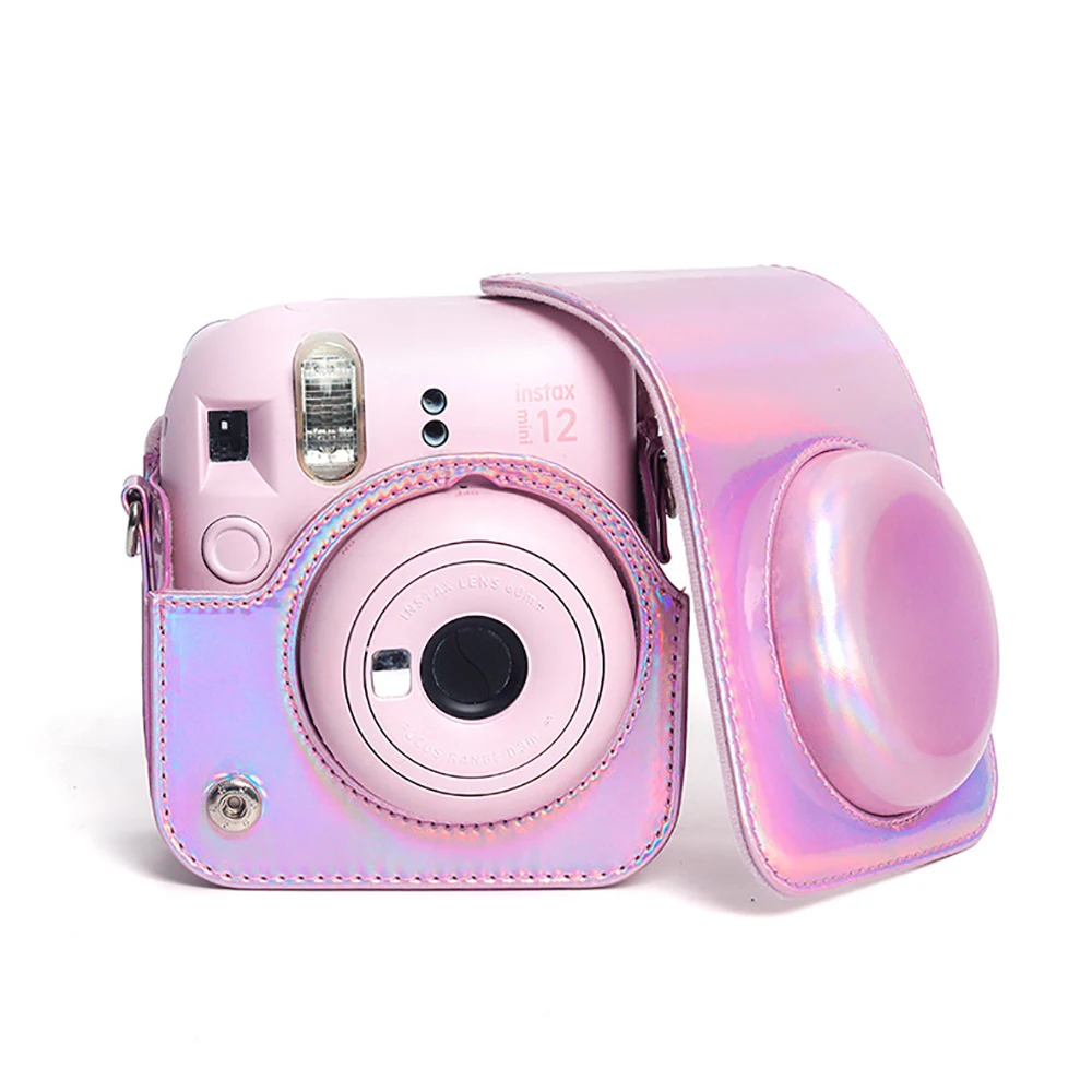 Fantasy Camera Case For Fujifilm Instax Mini 12 Camera PU Protective Case Carry Bag Cover With Shoulder Strap Digital Storage Bag