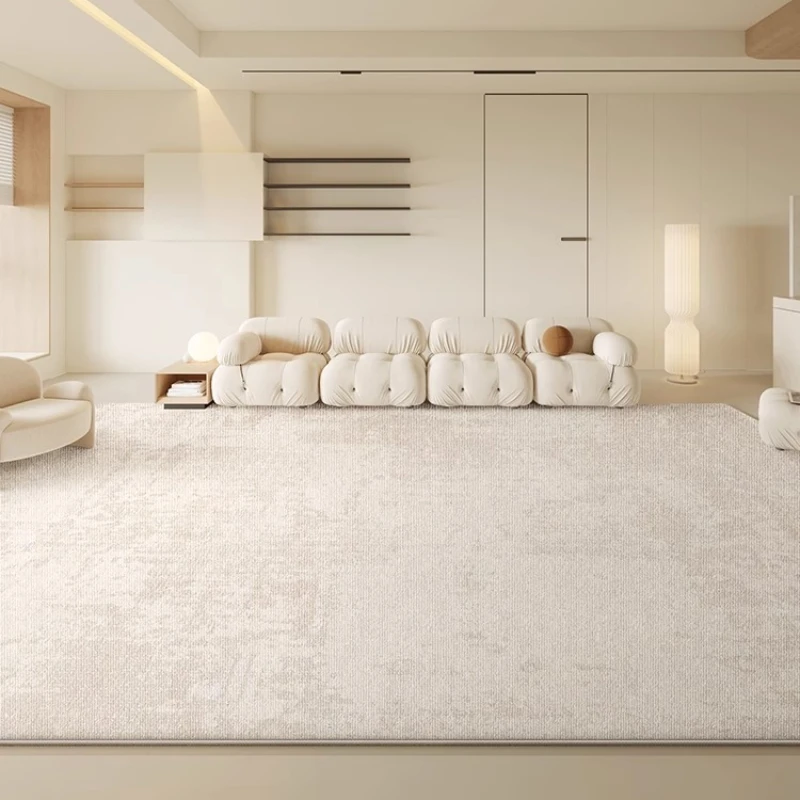 Decorative Carpet Cream Abstract Striped Living Room Bedroom Bedside Sofa Easy Clean