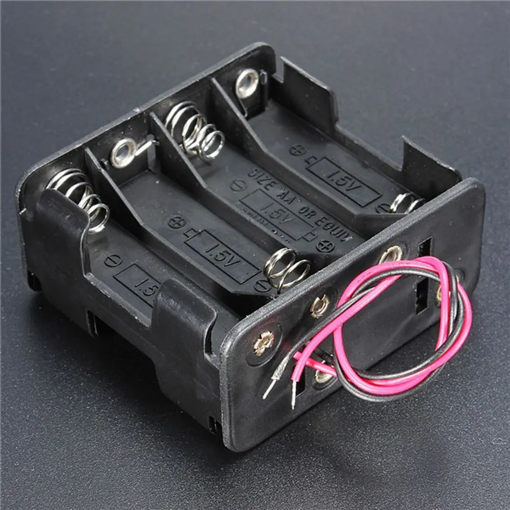 Scatola batteria ricaricabile 12V 8 batterie AA con cavo per batteria Slot per clip Custodia per batteria Batterie Scatola portabatteria - immagine 2