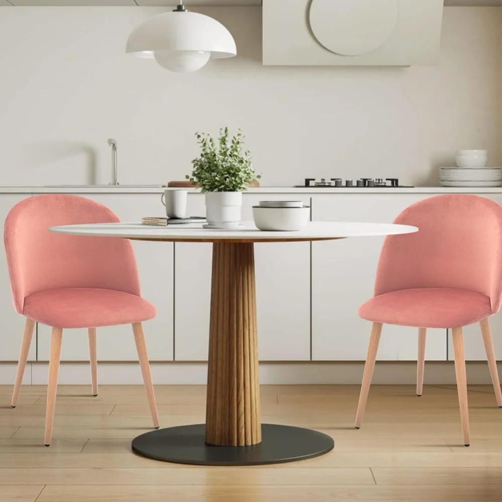 

Mid Century Modern Kitchen Velvet Upholstered Accent Leisure Chairs Dinning Chair Luxury Chairs Dining Room Furniture Home