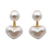 86448-b131ac.jpg LATS nouvelle mode contracté coeur perle boucles d'oreilles fines Joker doux tempérament élégant femmes goutte boucle d'oreille bijoux de mode