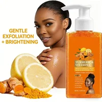 Gel douche au curcuma, orange et vitamine C, parfum frais, hydratant, éclaircissant, exfoliant, nettoyage en profondeur, peau lisse. 3