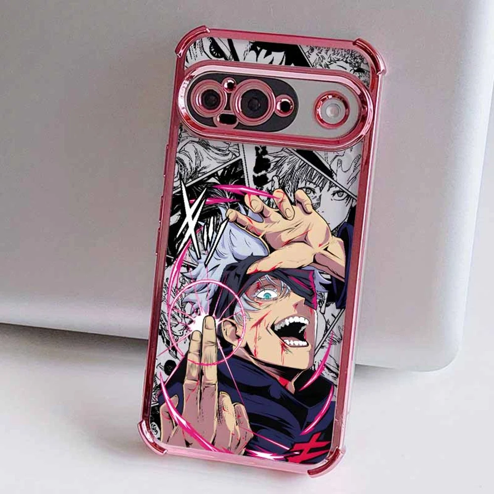Jujutsu Kaisen Cute Plating Drop-Proof Transparent Soft Phone Case