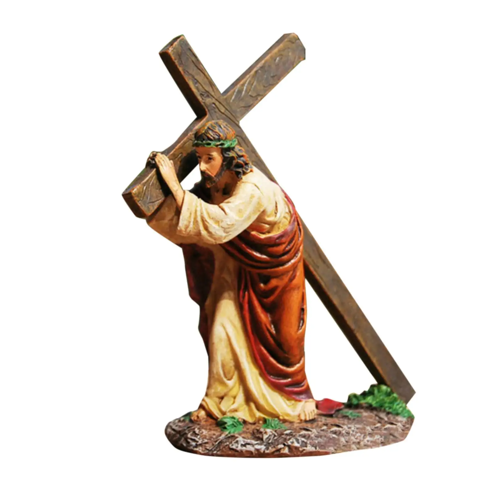

Cross Home Church Decorations Safe Durable Hand-Painted Ornament
