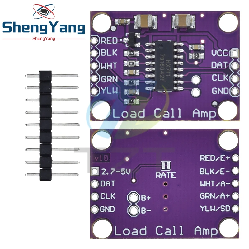 HX711 Weighing Sensor 24-bit A/D Conversion Adapter Load Cell Amplifier ...