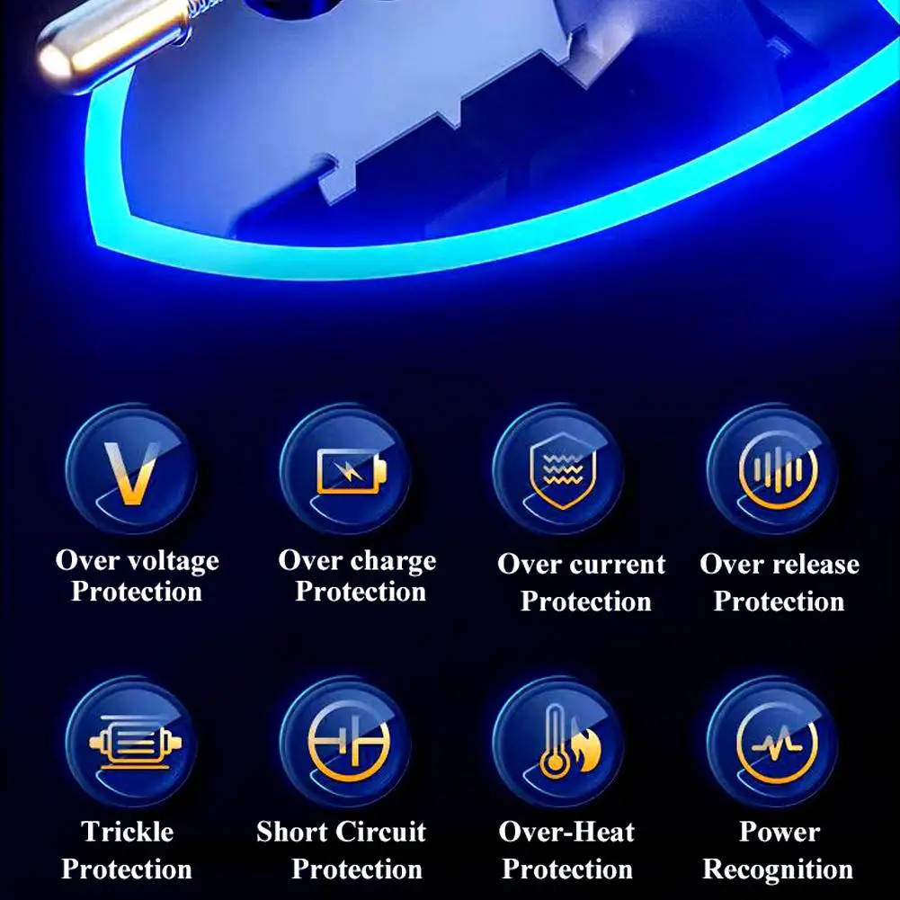 Car Charger Super Fast Charge Adapter Type C USB 120W Portable Metal Display Car Charger Resistant To High Temperatu