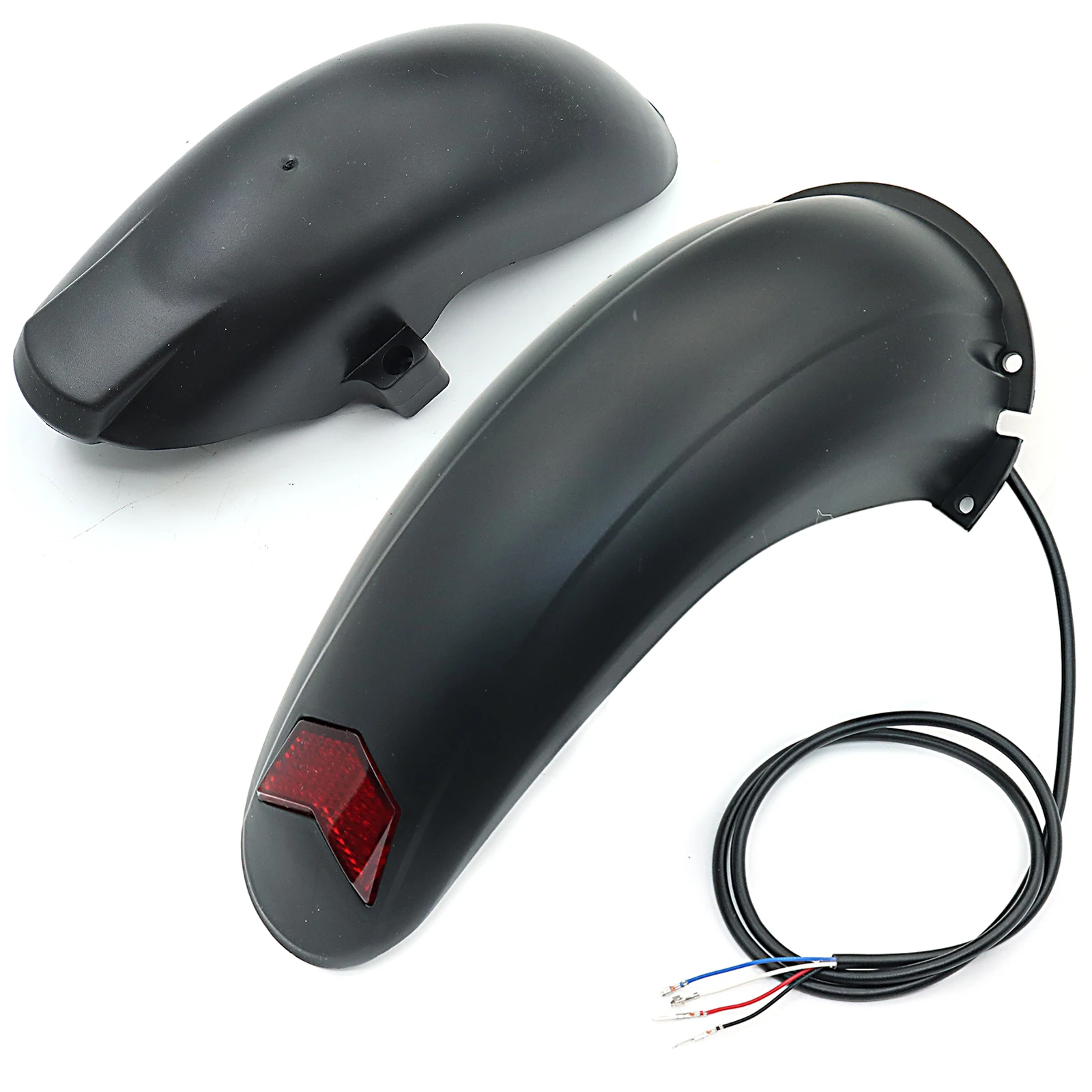 

Front Rear Fender With Taillight Scooter Wings Rear Mud Guard Support Protection for 10 Inch Kugoo M4 Kick Scooter
