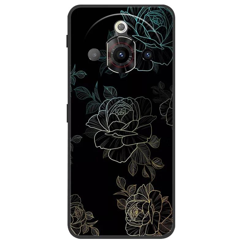 Cute Fashion Black Silicone Soft Phone Case - Shockproof Back Cover Shell