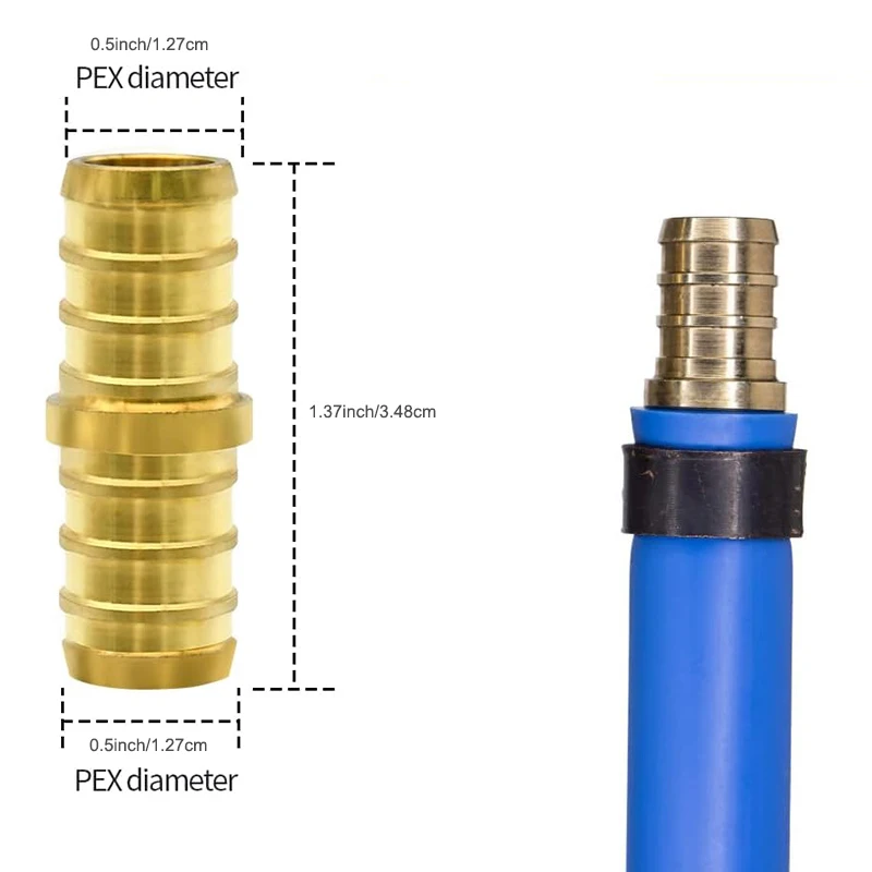 Morsetti Per Tubi PEX 1 Pollice (29.6mm) - Confezione Da 50 Pezzi In Acciaio Inox 304, A Prova Di Perdite - 3