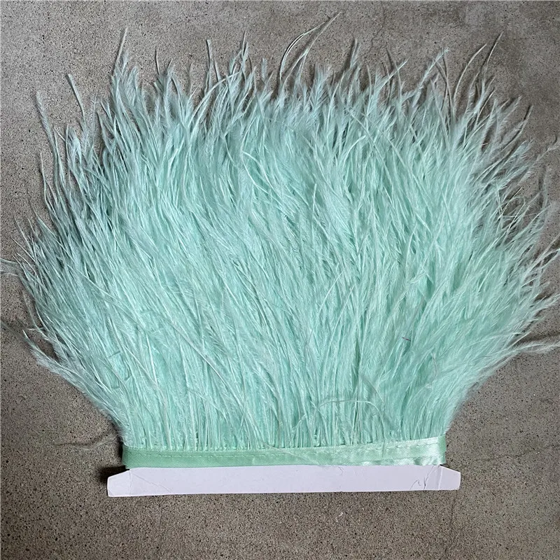 Ostrich Feather Trim Fringe Feather Ribbon 10 Yard 10-15CM/4-6Inch Width Sewing Crafts Costumes Decoration ostrich feathers craft feathers natural feathers